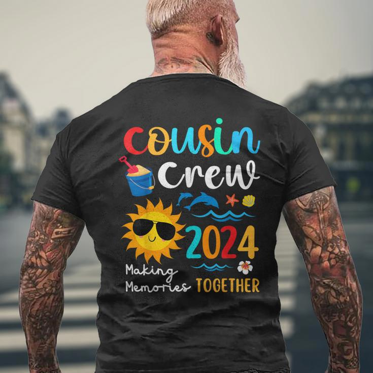 Cousin Crew 2024 Summer Vacation Beach Family Trips Matching Men's T-shirt Back Print Gifts for Old Men