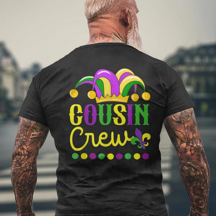 Cousin Crew Mardi Gras Family Outfit For Adult Toddler Baby Men's T-shirt Back Print Gifts for Old Men