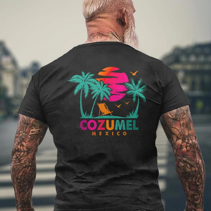 Cozumel Mexico Beach Vacation Spring Break Honeymoon Men's T-shirt Back Print Gifts for Old Men