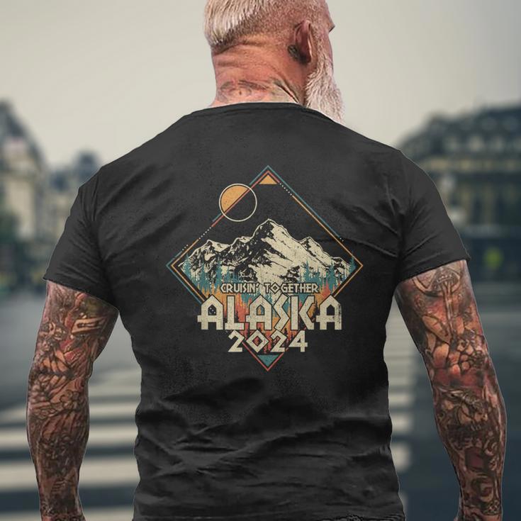 Cruisin Together Alaska 2024 Alaskan Cruise Trip Matching Men's T-shirt Back Print Gifts for Old Men