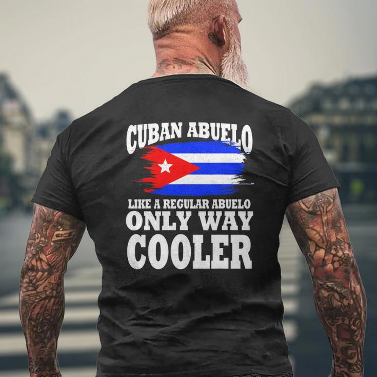 Cuban Abuelo Latino Grandpa Father's Day Grandfather Mens Back Print T-shirt Gifts for Old Men