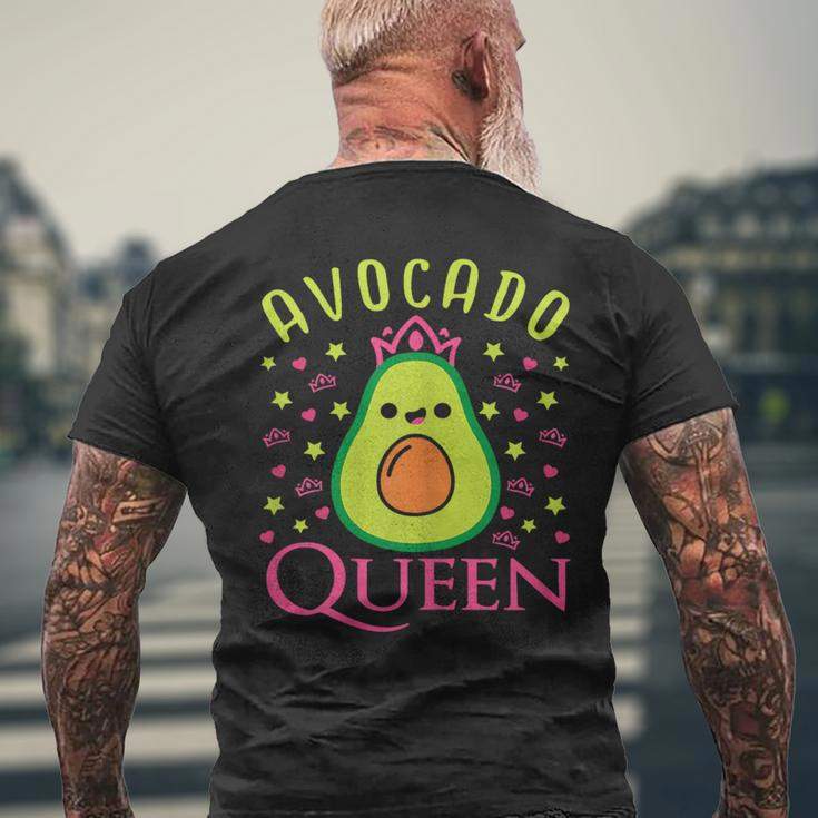 Cute Avocado Queen Vegan Heart T-Shirt mit Rückendruck Geschenke für alte Männer