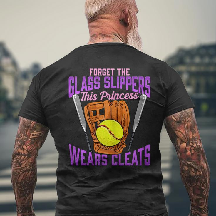 Cute Forget The Glass Slippers This Princess Wears Cleats Men's T-shirt Back Print Gifts for Old Men