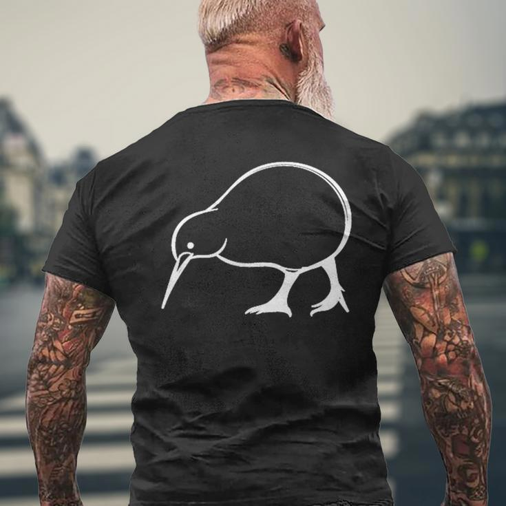 Cute Kiwi On Chest New Zealand Kiwi Bird New Zealand T-Shirt mit Rückendruck Geschenke für alte Männer