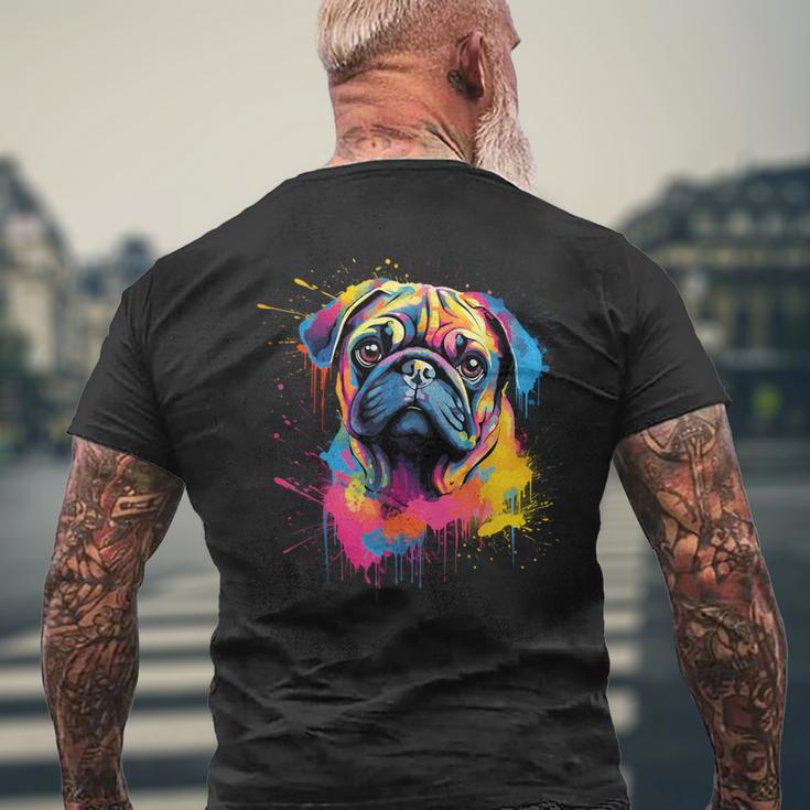 Cute Pug T-Shirt mit Rückendruck Geschenke für alte Männer