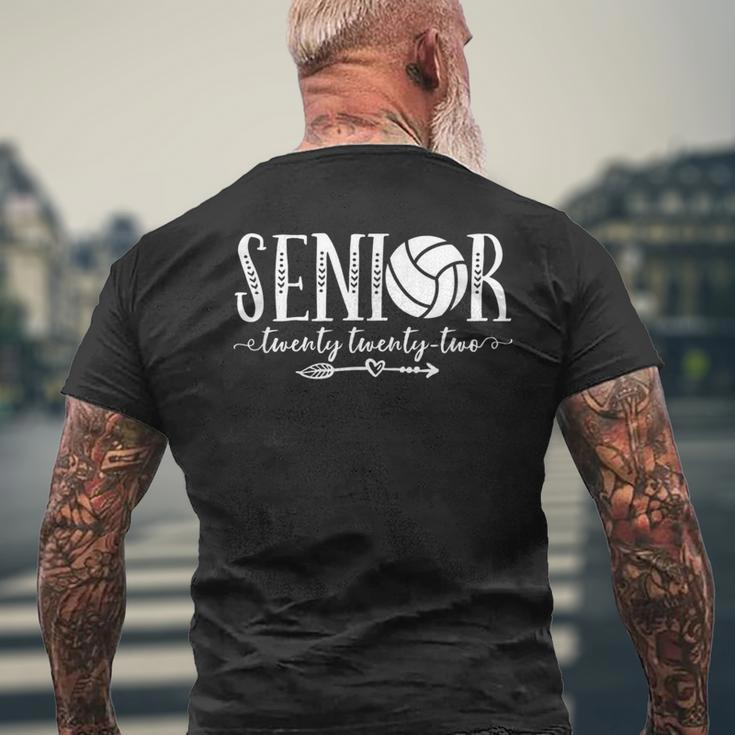 Cute Senior 2022 Volleyball Team Twenty Twenty Two Graduate Men's T-shirt Back Print Gifts for Old Men