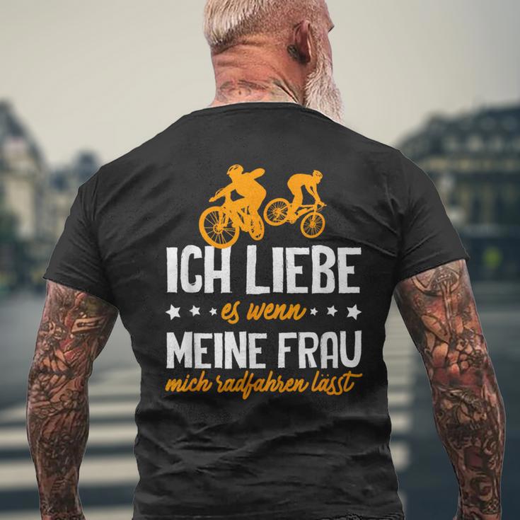 Cycling Ich Liebe Es Wenn Meine Frau Mich Radfahren Lässt T-Shirt mit Rückendruck Geschenke für alte Männer