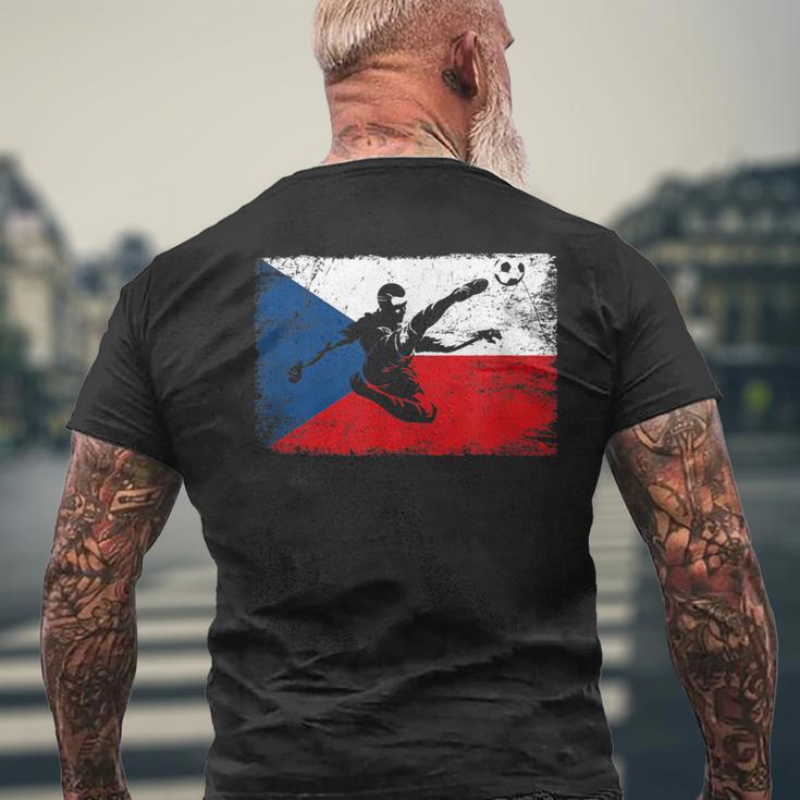 Czech Flag Football Jersey T-Shirt mit Rückendruck Geschenke für alte Männer