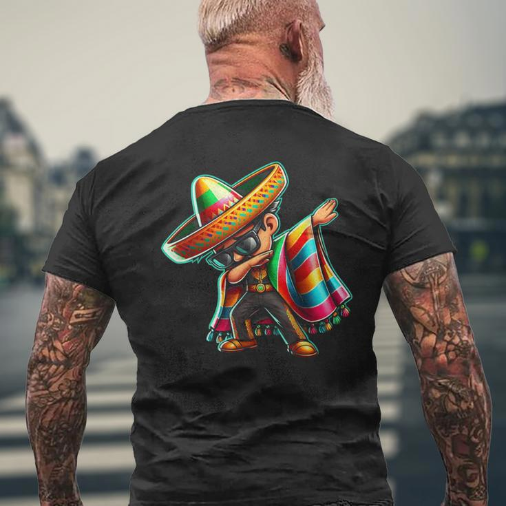 Dabbing Mexican Poncho Cinco De Mayo Boys Toddlers Men's T-shirt Back Print Gifts for Old Men