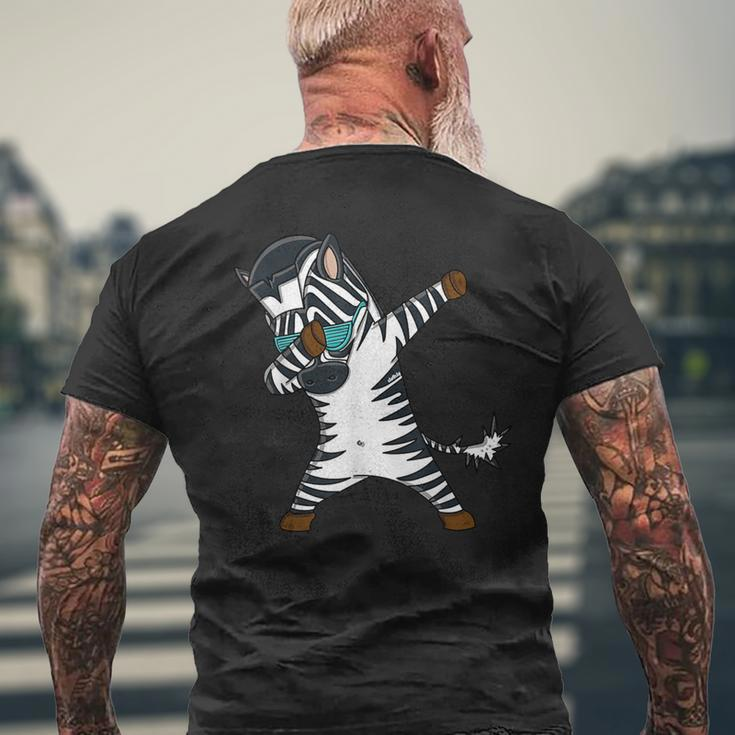 Dabbing Zebra Zebra Dab T-Shirt mit Rückendruck Geschenke für alte Männer