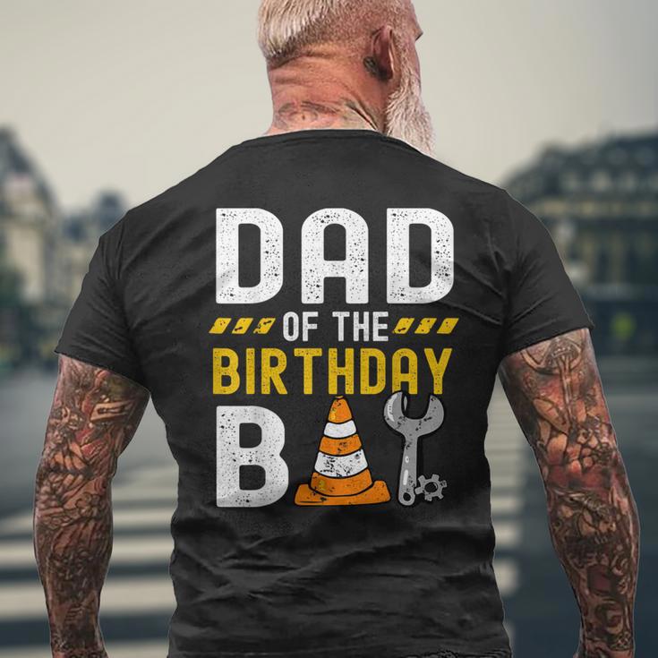 Dad Of The Birthday Boy Construction Worker Birthday Party Men's T-shirt Back Print Gifts for Old Men