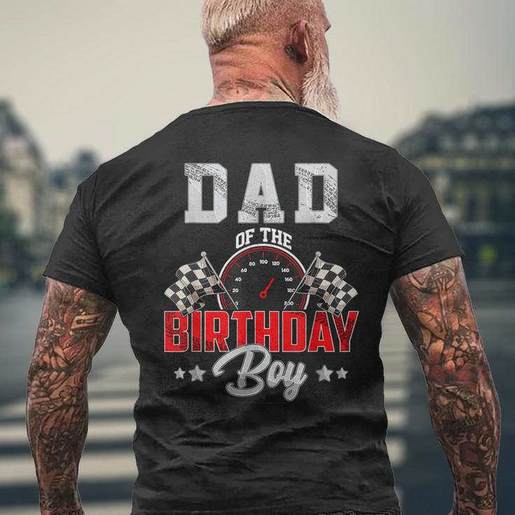 Dad Of The Birthday Boy Race Car Racing Car Driver Men's T-shirt Back Print Gifts for Old Men