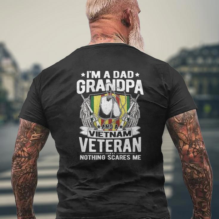 A Dad Grandpa And Vietnam Veteran Proud Retired Soldier Mens Back Print T-shirt Gifts for Old Men