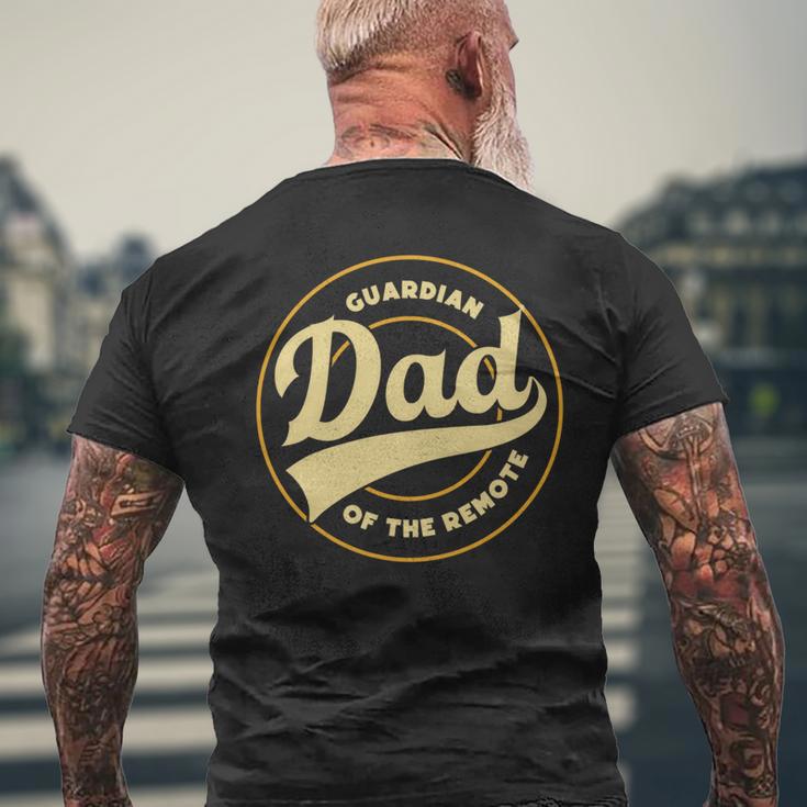 Dad Guardian Lustige Fernbedienung Tvatertag Papa Pops Daddy Da T-Shirt mit Rückendruck Geschenke für alte Männer