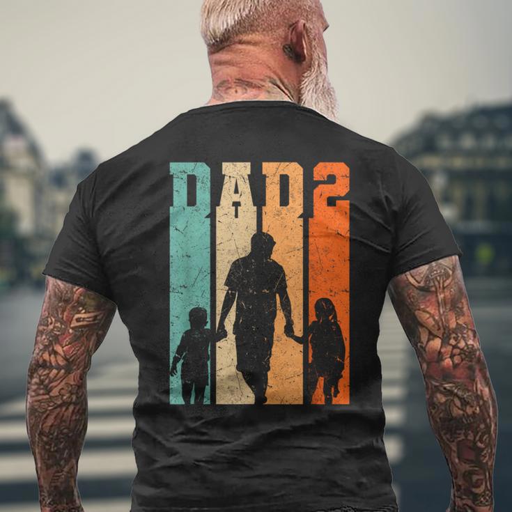 Dad Hoch 2 Zwei Papa Son Tocher T-Shirt mit Rückendruck Geschenke für alte Männer