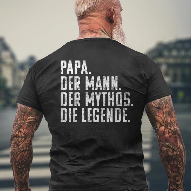 Dad Man Mythos Die Legend Father's Day Birthday T-Shirt mit Rückendruck Geschenke für alte Männer