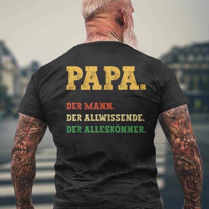 Dad Mann T-Shirt mit Rückendruck Geschenke für alte Männer