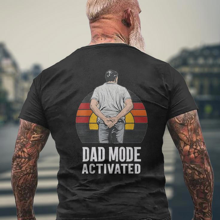 Dad Mode Activated Quote Father's Day Best Father Men's T-shirt Back Print Gifts for Old Men