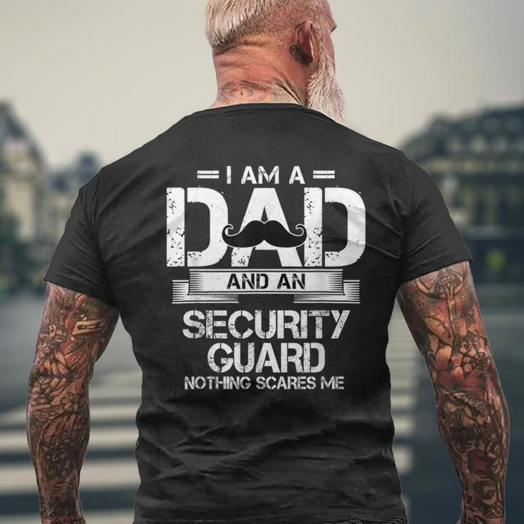 I Am A Dad And An Security Guard Men's T-shirt Back Print Gifts for Old Men
