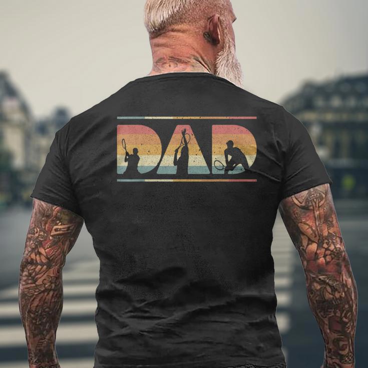 Dad And Tennis Player T-Shirt mit Rückendruck Geschenke für alte Männer