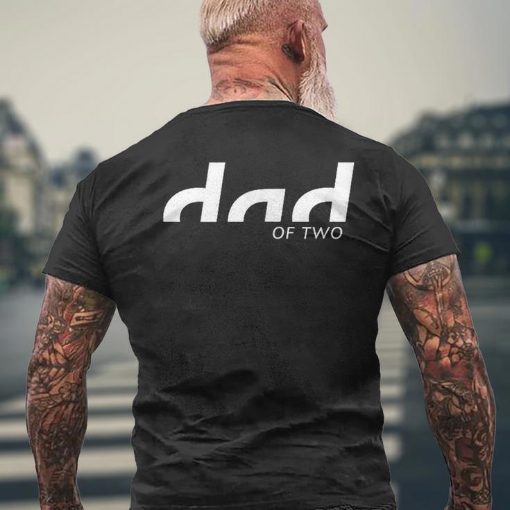 Dad Of Two Papaon Zwei Kinder S T-Shirt mit Rückendruck Geschenke für alte Männer