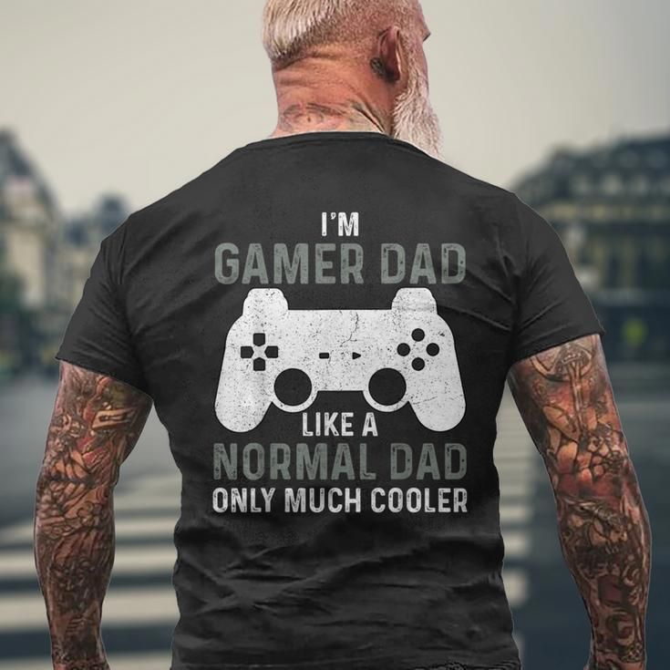 My Dad Video Games First Father's Day Presents For Gamer Dad Men's T-shirt Back Print Gifts for Old Men