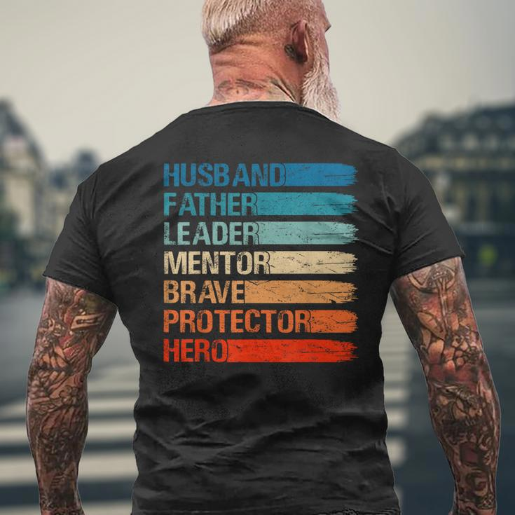Dad For Vintage Husband Retro Daddy Fathers Day Men's T-shirt Back Print Gifts for Old Men