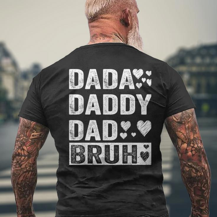 Dada Daddy Dad Bruh Family My Daughter Father's Day Men's T-shirt Back Print Gifts for Old Men
