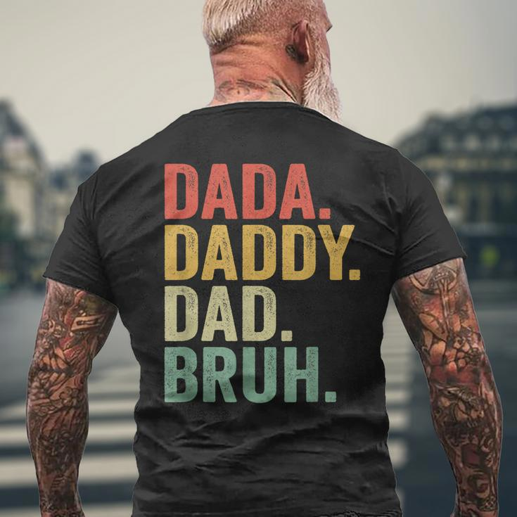 Dada Daddy Dad Bruh Who Loves From Son Boys Fathers Day Mens Back Print T-shirt Gifts for Old Men