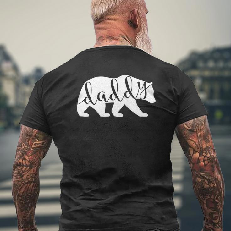 Daddy Bear Daddy Bear Dad Daddy Tee Mens Back Print T-shirt Gifts for Old Men