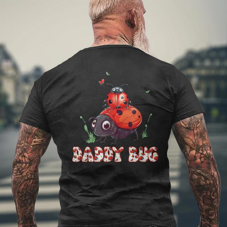 Daddy Bug Ladybug Lover Cute Dad Fathers Day Insect Men's T-shirt Back Print Gifts for Old Men