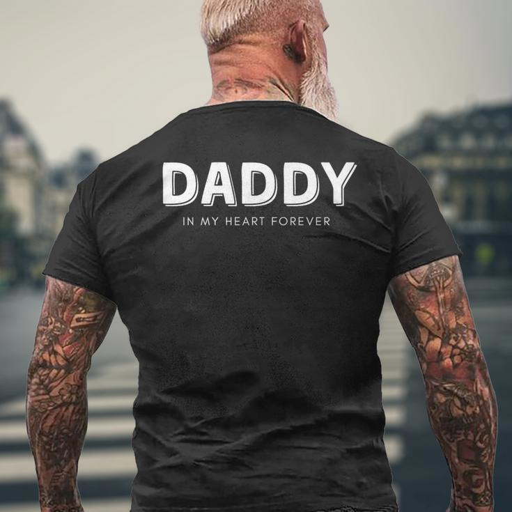 Daddy In My Heart ForeverSuper Dad New Dad Birthday Dada Men's T-shirt Back Print Gifts for Old Men