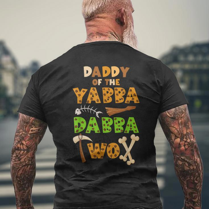 Daddy Of The Yabba Dabba Two Ancient Times 2Nd Birthday Men's T-shirt Back Print Gifts for Old Men