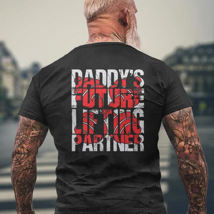 Daddy's Future Lifting Partner Fitness Workout Mens Back Print T-shirt Gifts for Old Men