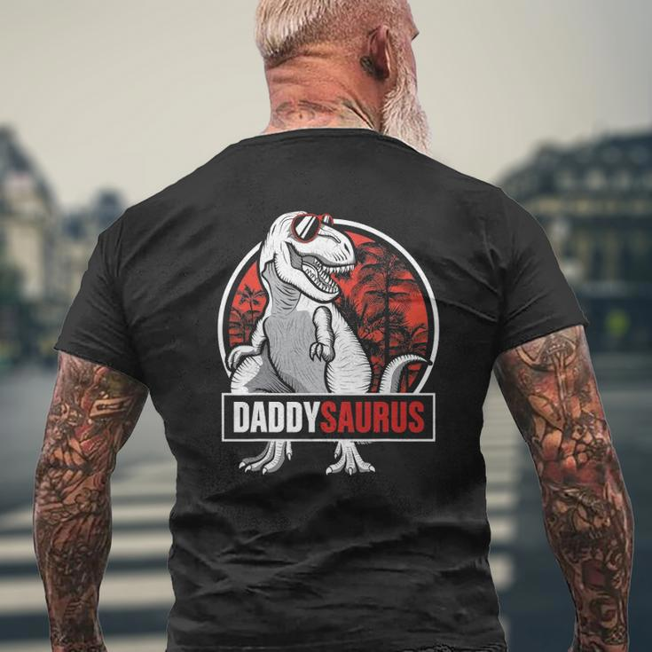 Daddysaurus Father's Day rex Daddy Saurus Men Mens Back Print T-shirt Gifts for Old Men