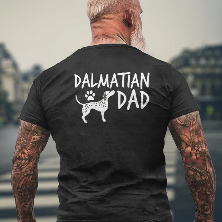 Dalmatian Dad Cute Dog Puppy Pet Animal Lover Mens Back Print T-shirt Gifts for Old Men