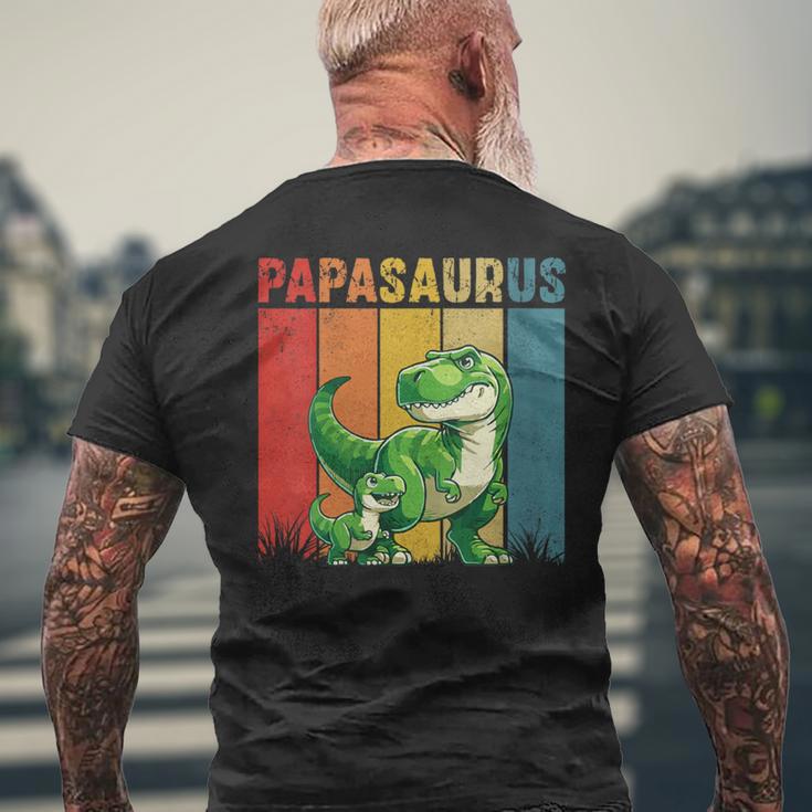 Damen Papasaurusatertag Bester Papa T-Rex Papa Mit-Ausschnitt T-Shirt mit Rückendruck Geschenke für alte Männer