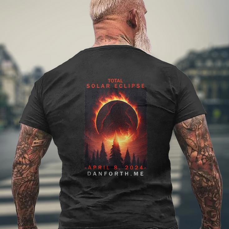 Danforth Maine Total Solar Eclipse 2024 Men's T-shirt Back Print Gifts for Old Men