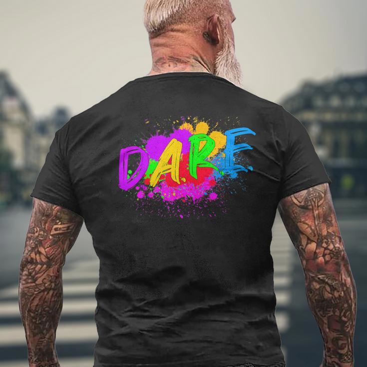 Dare Humor Men's T-shirt Back Print Gifts for Old Men