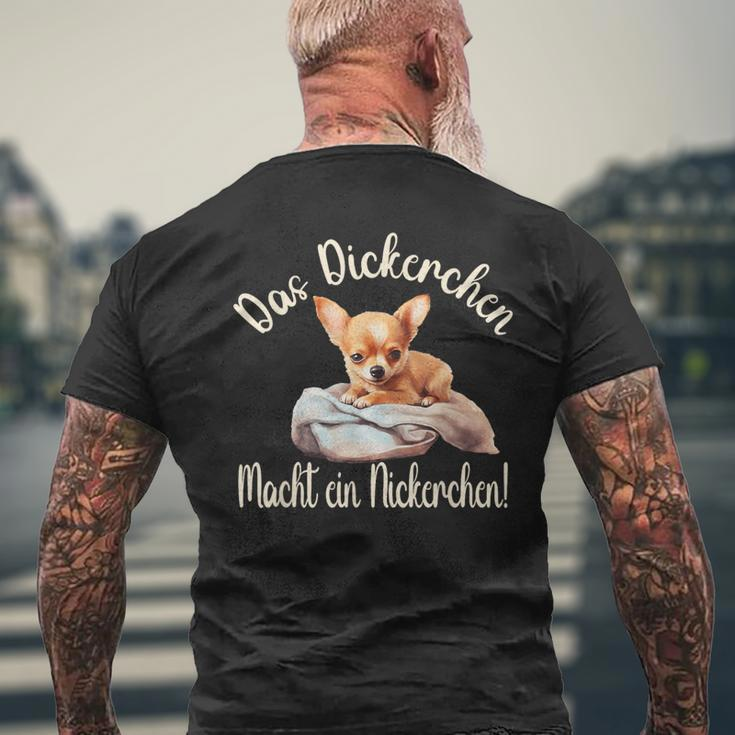 Das Dickerchen Macht Ein Nickerchen Macht Ein Nickerchen T-Shirt mit Rückendruck Geschenke für alte Männer