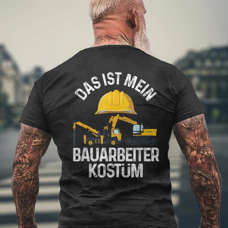 Das Ist Mein Bauarbeiter Costume Construction Site Construction Ladder T-Shirt mit Rückendruck Geschenke für alte Männer