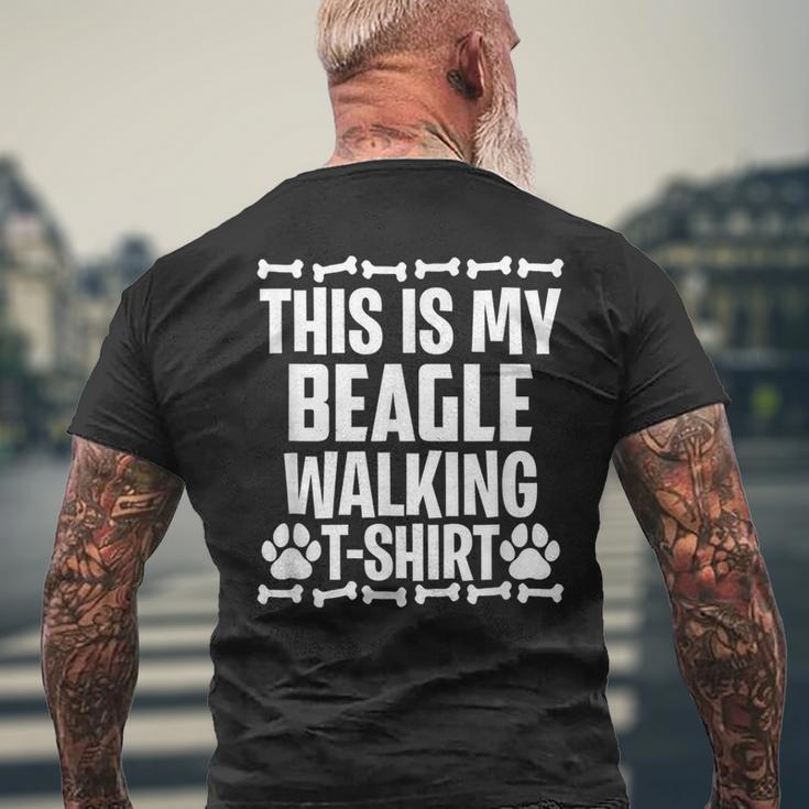 Das Ist Mein Beagle Walking T-Shirt mit Rückendruck Geschenke für alte Männer