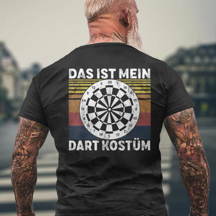 Das Ist Mein Dart Costume Dart Club Dartboard Dartboard T-Shirt mit Rückendruck Geschenke für alte Männer