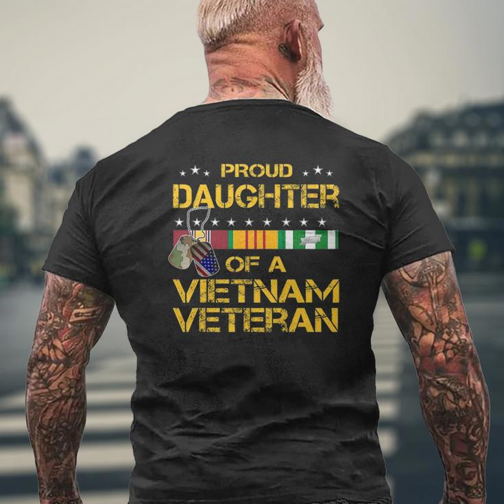 Daughter Of A Vietnam Veteran I'm Proud My Dad Mens Back Print T-shirt Gifts for Old Men
