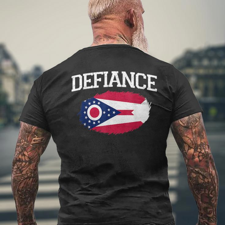 Defiance Oh Ohio Flagge Vintage Usa Sport Herren Damen T-Shirt mit Rückendruck Geschenke für alte Männer