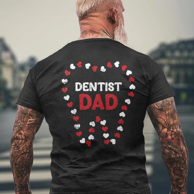 Dentist Dad Fathers Day Dental Assistant Hygienist Papa Men Men's T-shirt Back Print Gifts for Old Men