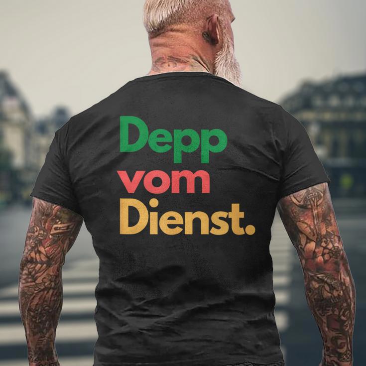 Deppom Dienst T-Shirt mit Rückendruck Geschenke für alte Männer