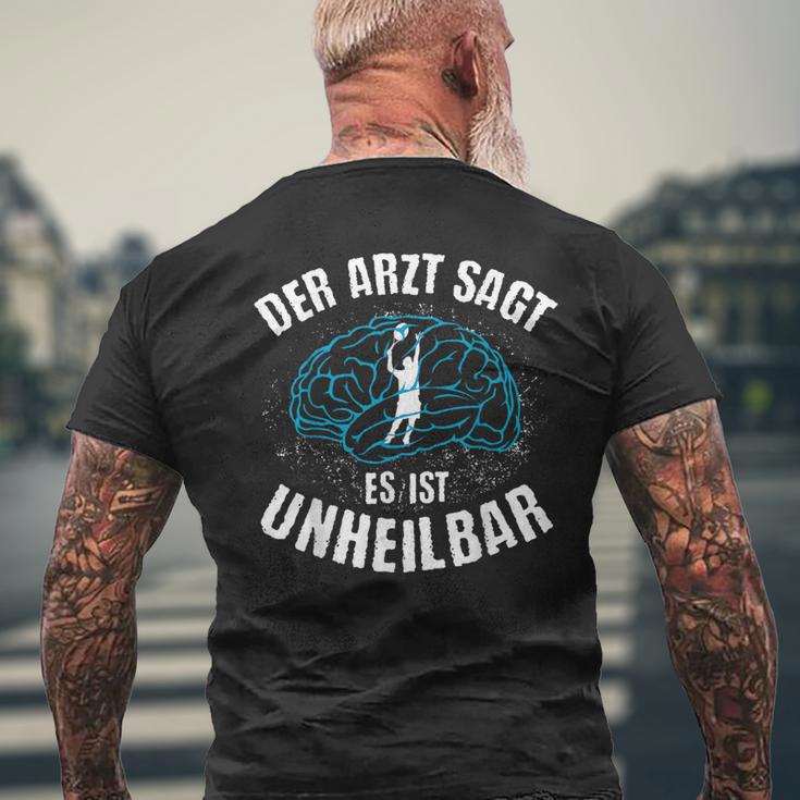 Der Arzt Sagt Es Ist Unheilbar Tennis T-Shirt mit Rückendruck Geschenke für alte Männer