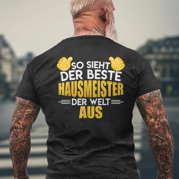 Der Beste Hausmeister Der Welt The Best Caret T-Shirt mit Rückendruck Geschenke für alte Männer