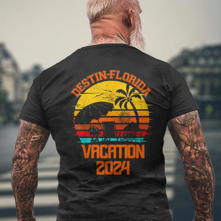 Destin Florida Vacation 2024 Family Vacation 2024 Matching Men's T-shirt Back Print Gifts for Old Men